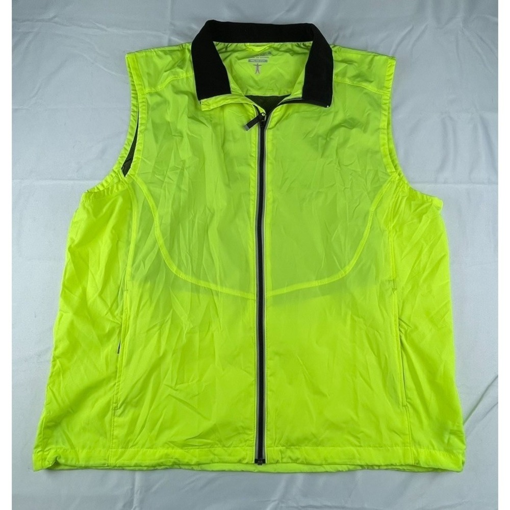 ASICS MENS XL NEON RUNNING JACKET RELAX FIT LIGHTWEIGHT FULL ZIP ATHETIC